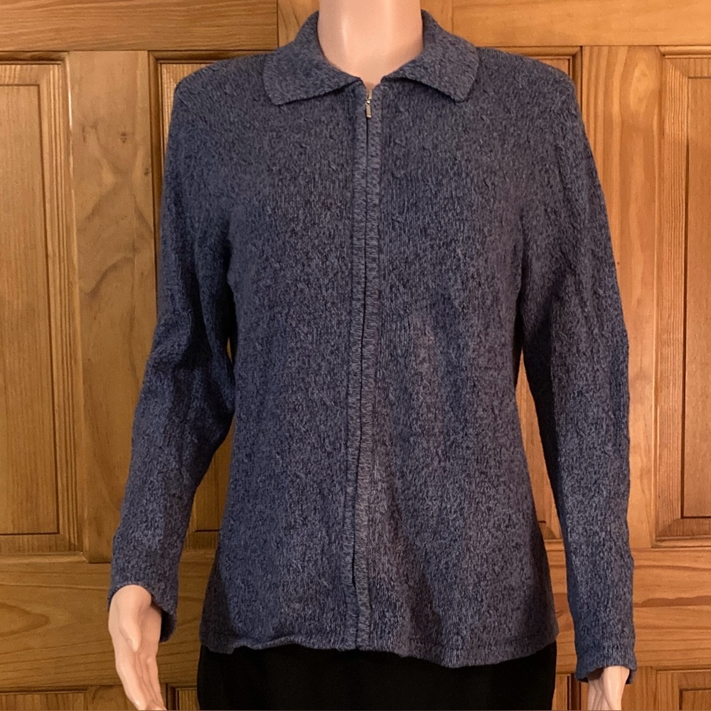 NWOT Vintage Designers Originals Studio Full Zip Sweater Size M